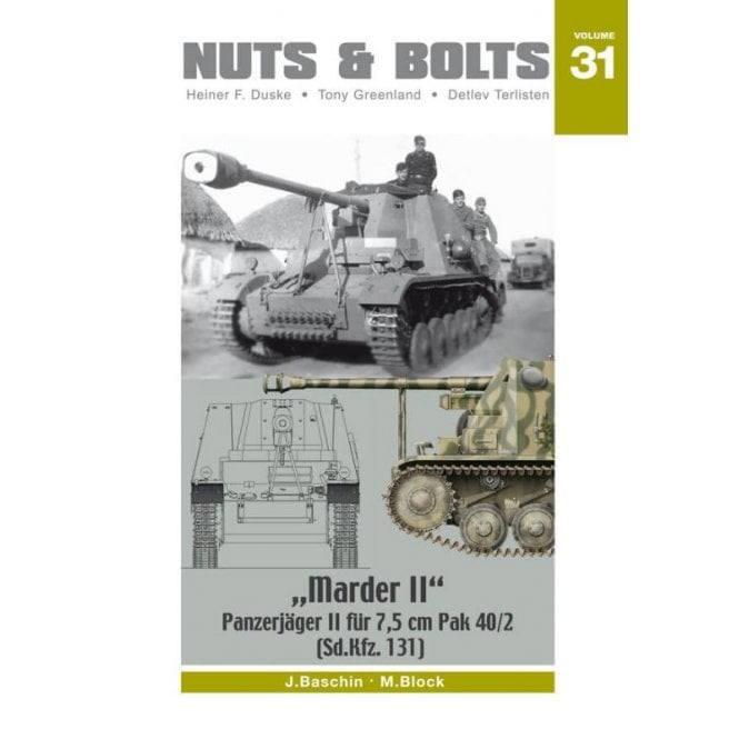 Nuts & Bolts 31 Marder II Panzerjager II fur 7.5cm Pak 40/2 (Sd.Kfz. 131)