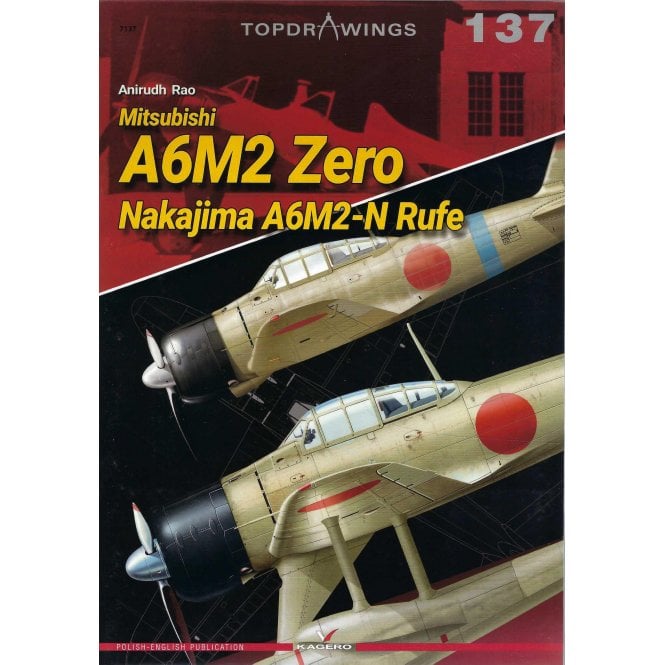 Top Drawings 7137 A6M2 Zero Nakajima A6M2-N Rufe