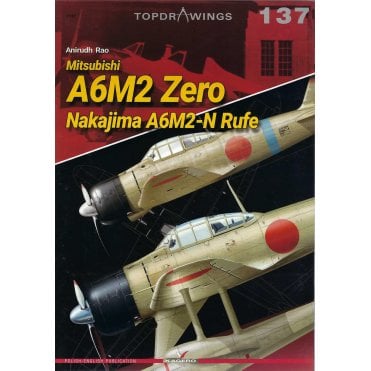 Top Drawings 7137 A6M2 Zero Nakajima A6M2-N Rufe